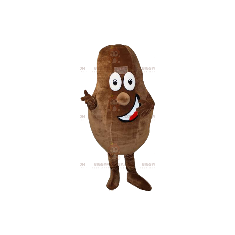 Brown Puppy Potato BIGGYMONKEY™ Mascot Costume With Big Smile -