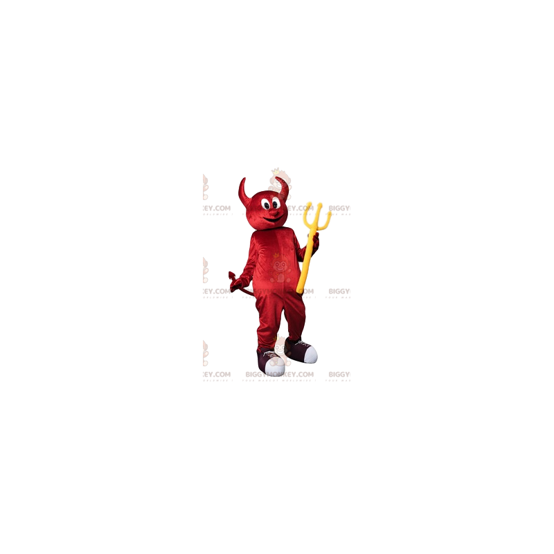 BIGGYMONKEY™ maskotkostume af sjove røde imper med sin gule BIGGYMONKEY™ maskotkostume af sjove røde imper med sin gule