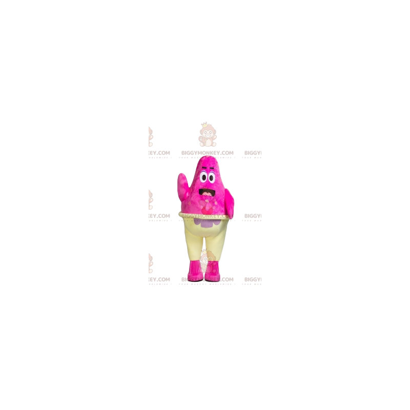 BIGGYMONKEY™ Patrick der rosa Seestern-Maskottchen-Kostüm von
