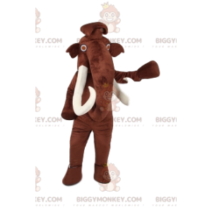 Disfraz de mascota BIGGYMONKEY™ de mamut magnífico con ojos