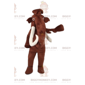 Prachtvolles Mammoth Red Eyes BIGGYMONKEY™ Maskottchen-Kostüm - Fehlende Tiermaskottchen - BIGGYMONKEY_011693 - BiggyMonkey.com