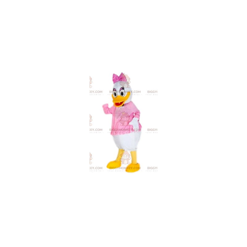 BIGGYMONKEY™ mascot costume of Daisy Duck, the famous bride of