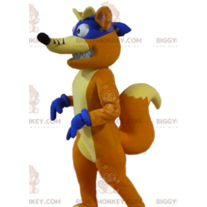 BIGGYMONKEY™ Red Fox Mascot Costume with Purple Headband and