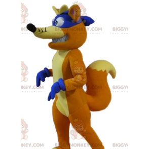 BIGGYMONKEY™ Red Fox Mascot Costume with Purple Headband and Gloves - Fox mascots - BIGGYMONKEY_011703 - BiggyMonkey.com
