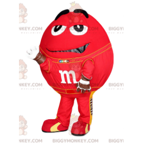 Kostým maskota M&M'S BIGGYMONKEY™ červený s velkýma očima - Maskoti slavní lidé - BIGGYMONKEY_011724 - BiggyMonkey.com