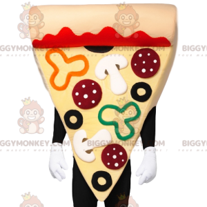 BIGGYMONKEY™ Gourmet-Pizza-Maskottchen-Kostüm mit Chorizo