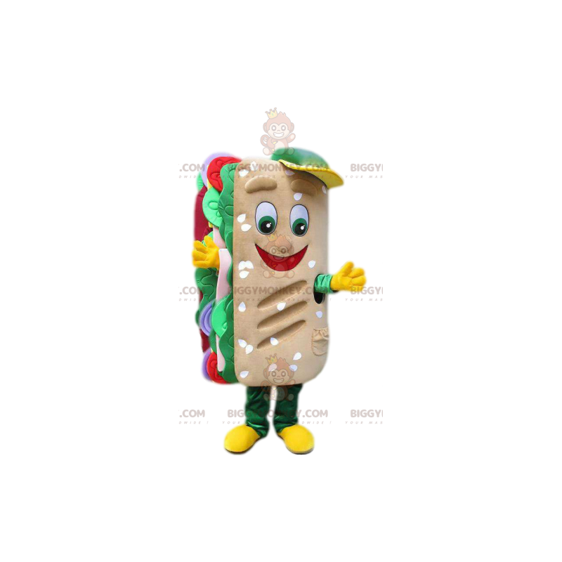 BIGGYMONKEY™ Gourmet Salad, Tomato & Onion Panini Mascot BIGGYMONKEY™ Gourmet Salad, Tomato & Onion Panini Mascot