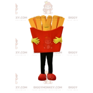 BIGGYMONKEY™ Disfraz de Mascota de Bandeja de Papas Fritas Roja