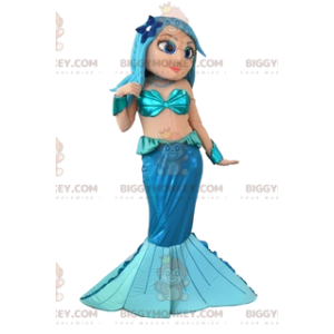 Costume de mascotte BIGGYMONKEY™ de jolie sirène avec sa