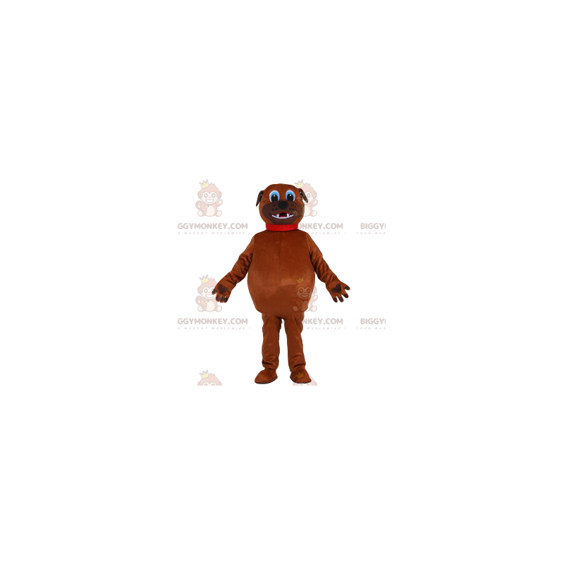 Fantasia de mascote BIGGYMONKEY™ para cachorro gordo marrom com Fantasia de mascote BIGGYMONKEY™ para cachorro gordo marrom com