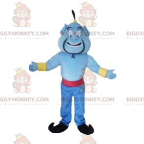 Kostým maskota BIGGYMONKEY™ slavného Modrého džina, postavy z Aladina - Maskoti slavní lidé - BiggyMonkey.com