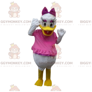 BIGGYMONKEY™ Mascot Costume Daisy Duck, Bride of Donald Duck in