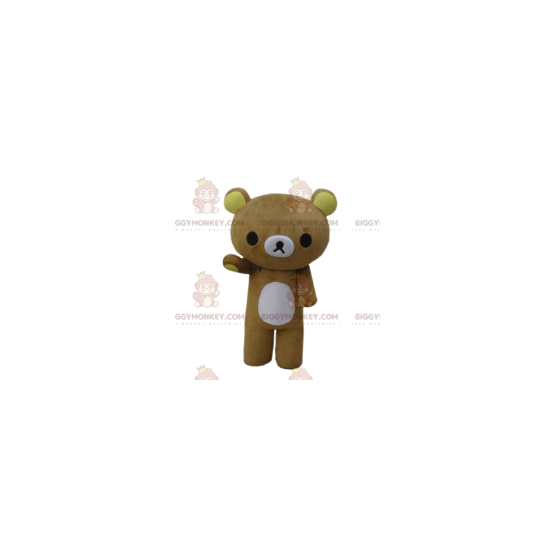 BIGGYMONKEY™ sød og trist lille beige bjørnemaskotkostume - BIGGYMONKEY™ sød og trist lille beige bjørnemaskotkostume -