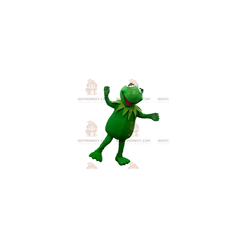 Zeer komische neon groene kikker BIGGYMONKEY™ mascottekostuum - Zeer komische neon groene kikker BIGGYMONKEY™ mascottekostuum -