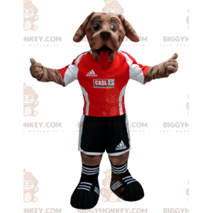 BIGGYMONKEY™ Costume da mascotte Cane marrone con completo da