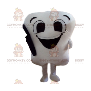 Simpatico costume da mascotte BIGGYMONKEY™ con denti bianchi e