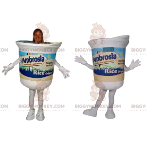 Tasty White Yogurt BIGGYMONKEY™ Mascot Costume - Biggymonkey.com
