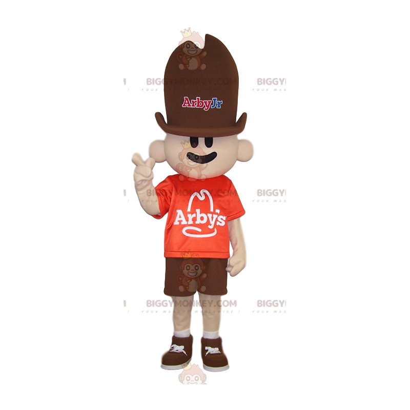 Kostium maskotki małego kowboja BIGGYMONKEY™ z brązowym Kostium maskotki małego kowboja BIGGYMONKEY™ z brązowym
