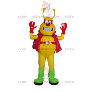 Costume de mascotte BIGGYMONKEY™ d'insecte jaune avec sa cape