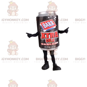 Black and Gray Soda Can BIGGYMONKEY™ Mascot Costume –