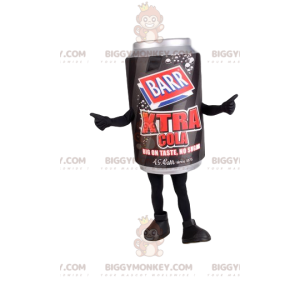 Black and Gray Soda Can BIGGYMONKEY™ Mascot Costume –