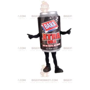 Black and Gray Soda Can BIGGYMONKEY™ Mascot Costume –