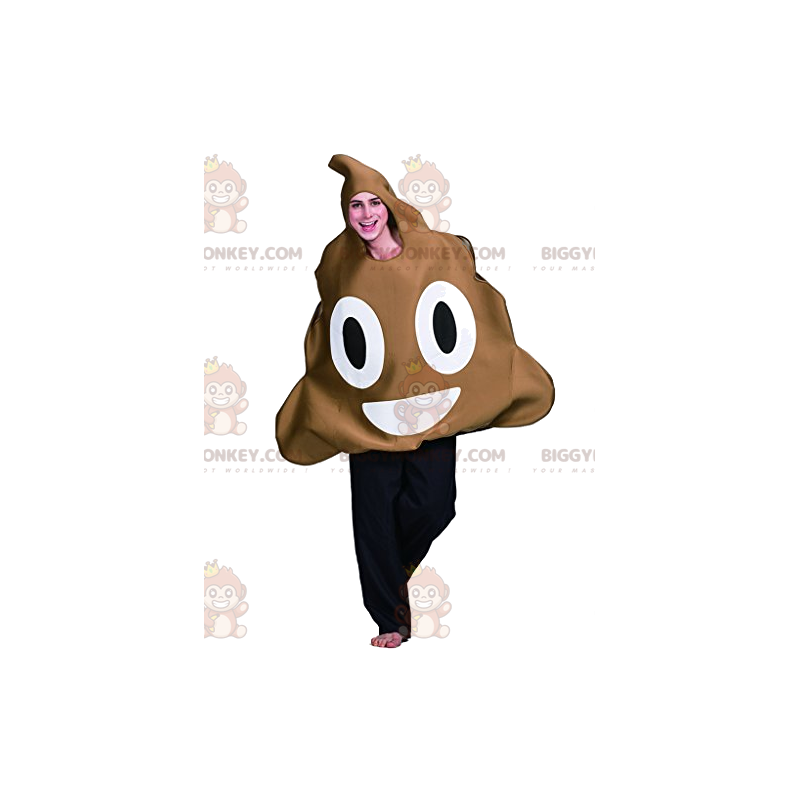 Disfraz de mascota BIGGYMONKEY™ de excremento muy sonriente - Disfraz de mascota BIGGYMONKEY™ de excremento muy sonriente -