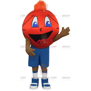 BIGGYMONKEY™ Sports Player Mascot Costume with Basketball Head