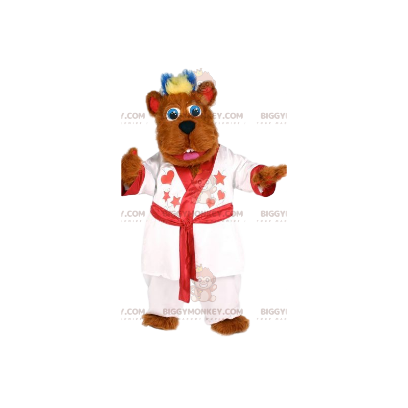Traje de mascote de ursinho de gengibre macio BIGGYMONKEY™ com