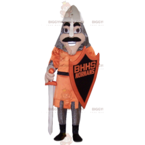Großritter BIGGYMONKEY™ Maskottchenkostüm mit Schild und