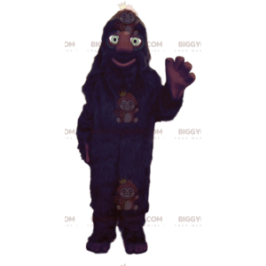 Black Hairy Monster BIGGYMONKEY™ Mascot Costume -