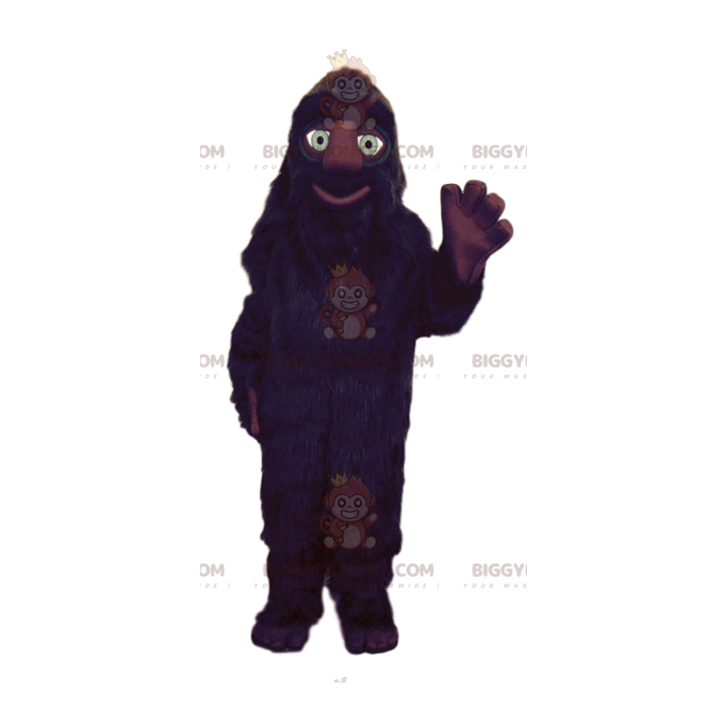 Disfraz de mascota monstruo peludo negro BIGGYMONKEY™ - Disfraz de mascota monstruo peludo negro BIGGYMONKEY™ -