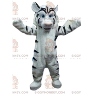 Majestic Giant White Tiger BIGGYMONKEY™ Mascot Costume -