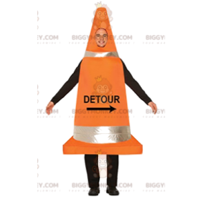 Traffic Cone Man BIGGYMONKEY™ maskotkostyme - Menneskelige maskoter - BIGGYMONKEY_011830 - BiggyMonkey.com
