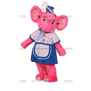 Traje de mascota BIGGYMONKEY™ Traje de camarera de elefante