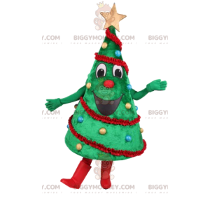 Costume de mascotte BIGGYMONKEY™ de sapin vert avec sa