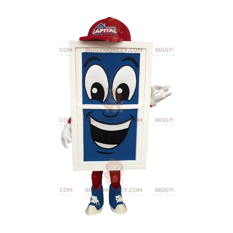 Blue, White & Red Giant Window BIGGYMONKEY™ Mascot Costume -