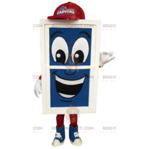 Blue, White & Red Giant Window BIGGYMONKEY™ Mascot Costume -