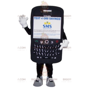 Gigantisch zwart mobiel BIGGYMONKEY™ mascottekostuum -