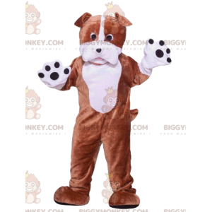 Brown and White Dog BIGGYMONKEY™ Mascot Costume -