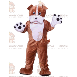 Brun og hvid hund BIGGYMONKEY™ maskotkostume - Biggymonkey.com