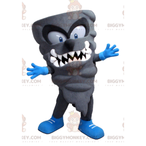 Grey Monster Grey Swirl Lightning BIGGYMONKEY™ maskottiasu -