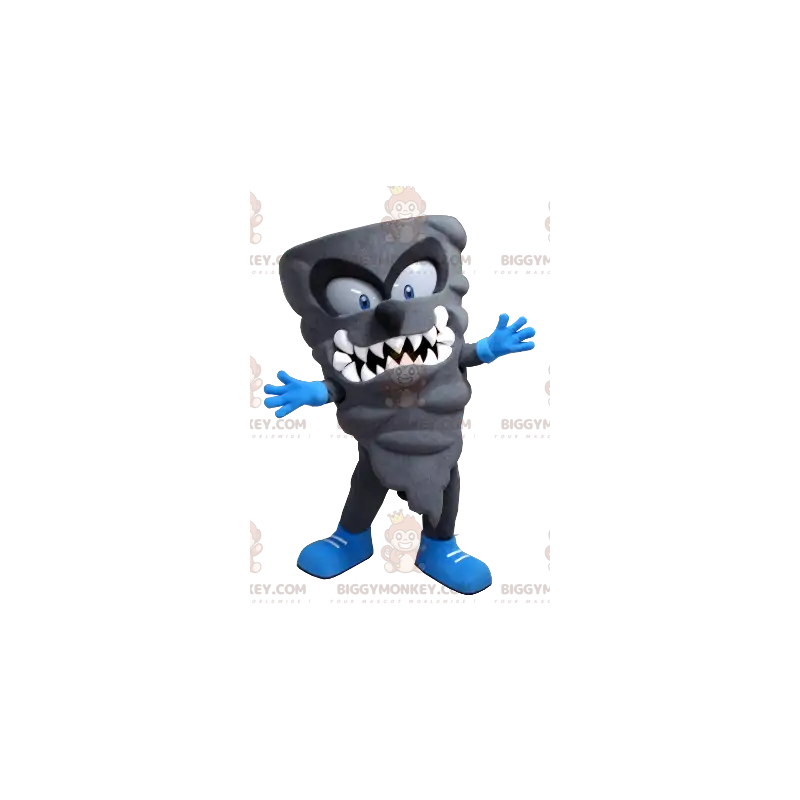 Gray Monster Gray Swirl Lightning BIGGYMONKEY™ Mascot Costume - Gray Monster Gray Swirl Lightning BIGGYMONKEY™ Mascot Costume -