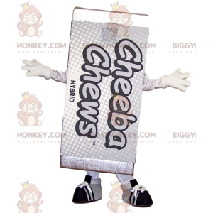 Costume de mascotte BIGGYMONKEY™ de chewing-gum ou de barre de