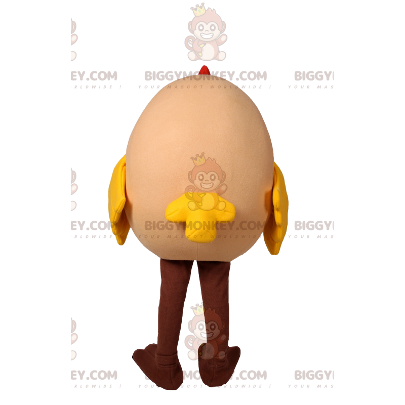 africano cangrejo Júnior Disfraz de mascota BIGGYMONKEY™ de huevo de Tamaño L (175-180 CM)
