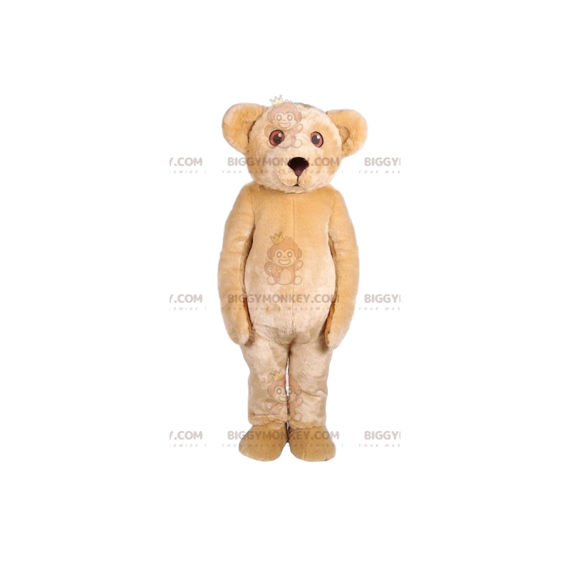 BIGGYMONKEY™ Costume da mascotte beige tenero orsacchiotto di BIGGYMONKEY™ Costume da mascotte beige tenero orsacchiotto di