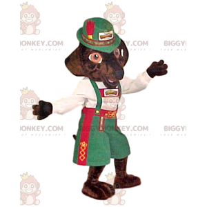 Costume de mascotte BIGGYMONKEY™ de renard en tenue