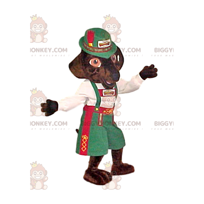 Fox BIGGYMONKEY™ Mascot Costume In Swiss Traditional Dress – Fox BIGGYMONKEY™ Mascot Costume In Swiss Traditional Dress –