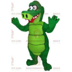 Funny Neon Green Aligator BIGGYMONKEY™ Mascot Costume -