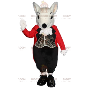 BIGGYMONKEY™ Little Gray Rat Mascot Costume with Valet Suit -